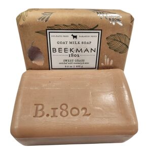 Beekman 1802 Sweet Grass Goat Milk Soap - Two 9 Ounce Bars